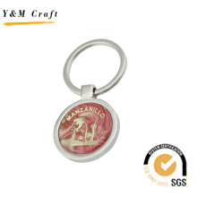 Forme ronde en métal imprimé Logo Keychain (Y02291)